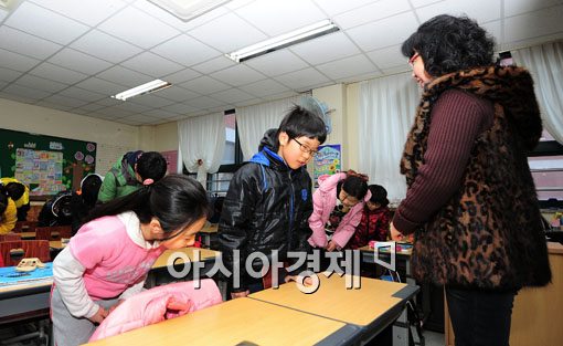 [포토] "선생님, 공부 열심히 하겠습니다"