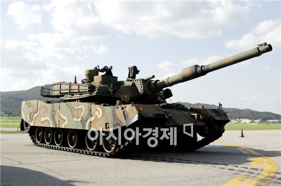한국기계연구원 김모 책임연구원이 조향장치설계도를 빼돌린 K-1A1전차.
