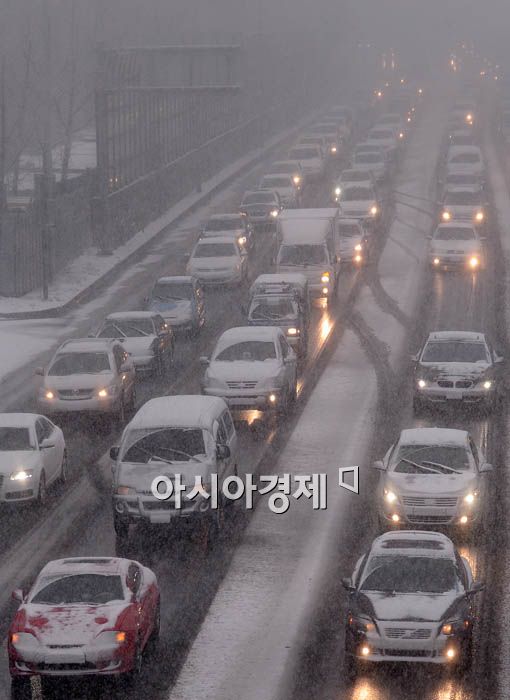 [포토] 꽉 막힌 강변북로