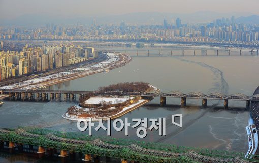 [포토] 얼어가는 한강