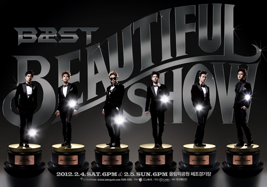 Concert poster to BEAST's concert "BEAUTIFUL SHOW" [Cube Entertainment]