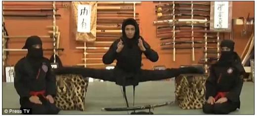 이란 여성 닌자 학교(출처 : 유튜브)