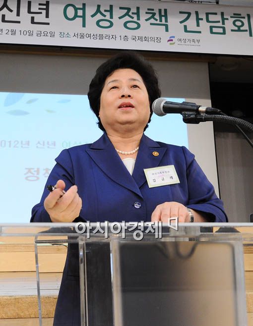 [포토] 여성정책간담회 참석한 김 장관