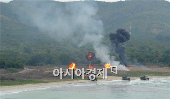 태국에서 펼친 해병대 상륙작전