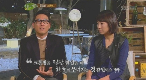윤종신 희귀병 (출처 : SBS 방송 캡쳐)