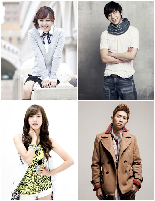 Cast of "K-POP Strongest Survival" (translated title) Ko Eun-a, Park Yu-hwan, Jewelry's Kim Eun-jung and ZE:A's Kevin 