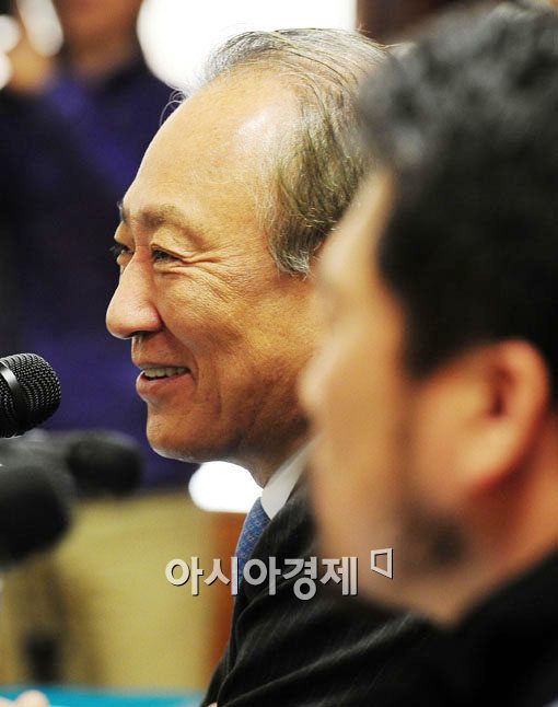 [포토] 김승유 회장의 미소