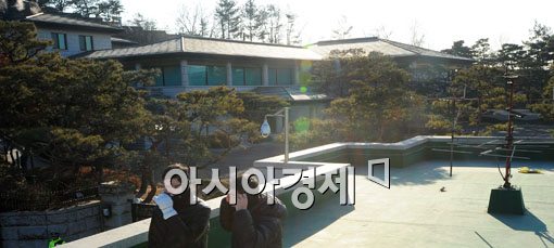 [포토] 국회의장 공관 경비 강화한 경찰