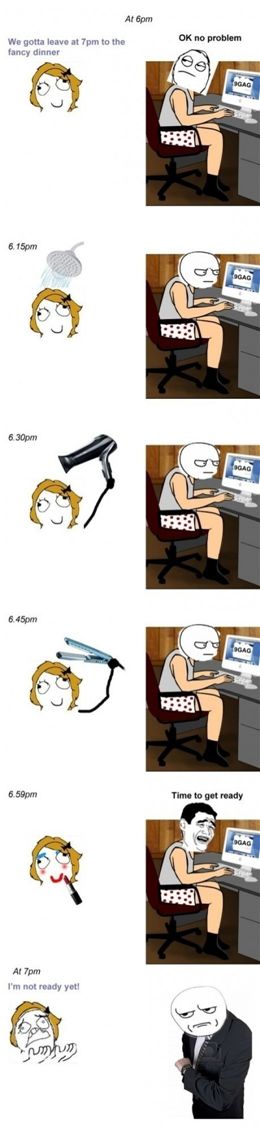 외출 준비 남녀 차이 "여자에게 시간을 달라"