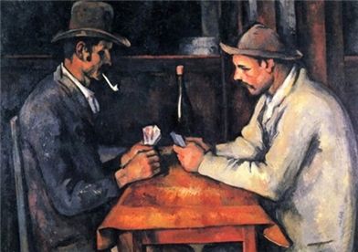 ▲ 폴 세잔의 '카드놀이 하는 사람들' (1892~1896)