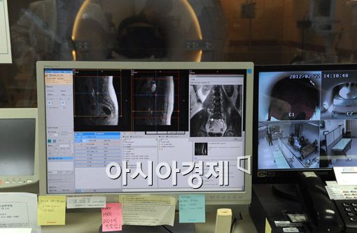 [포토] MRI 촬영중인 박주신