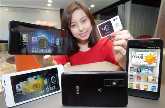 LG전자 차세대 3D 스마트폰 '옵티머스 3D Cube'