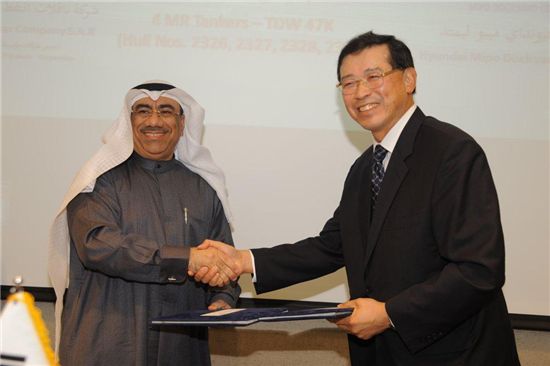 현대미포조선, 쿠웨이트 석유화학제품운반선 4척 수주 