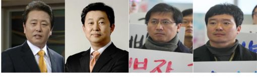 ▲ 왼쪽부터 최일구 앵커, 김세용 부국장, 박성호 기자회장, 양동암 영상기자회장