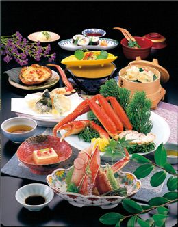  일본의 유명한 게요리 전문점 카니쇼군의 다양한 요리들.