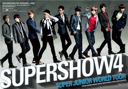 Poster of Super Junior's world tour concert [SM Entertainment]