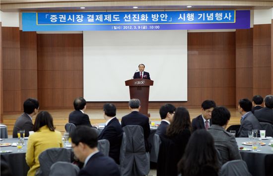 '증권 결제제도 선진화' 시행 기념행사 개최