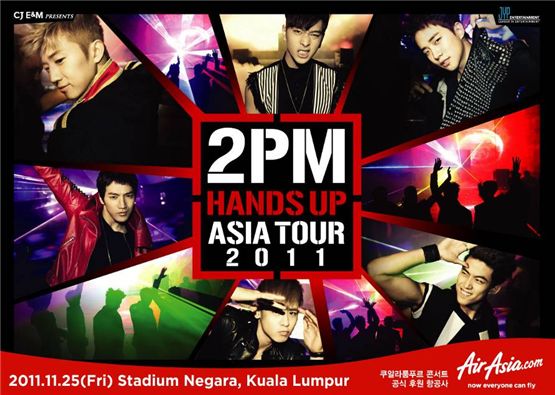2PM's concert poster for their Asia tour [JYP Entertainment]