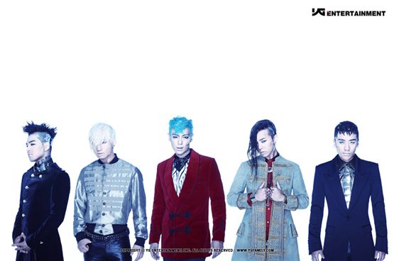 Big Bang members Taeyang, Daesung, T.O.P, G-Dragon and Seungri [YG Entertainment]