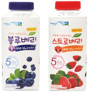 자연과 사람들, 100% 과채주스  2종 출시