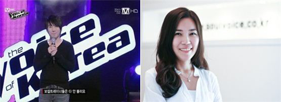 <보이스 코리아>에 지원한 보컬 트레이너 장정우, JYJ 김재중 등을 맡았던 보컬 트레이너 이정은. (왼쪽부터)