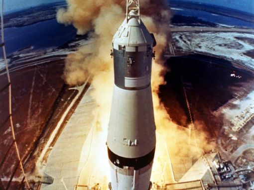▲ 아폴로 11호 발사 장면(출처: NASA)