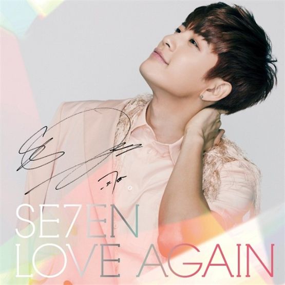 Cover of Se7en's upcoming Japanese single "LOVE AGAIN" [YG Entertainment]