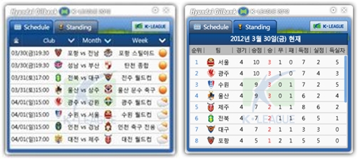 프로축구연맹, PC용 ‘K리그 위젯’ 출시 