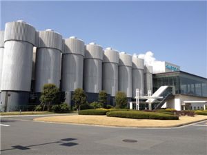 일본 교토 산토리 맥주공장의 전경