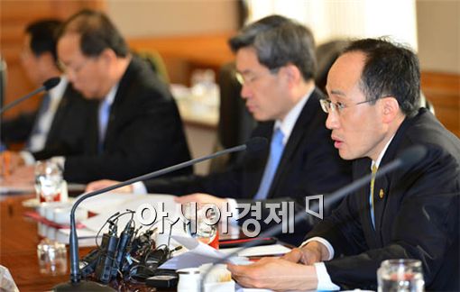 [포토] 추경호 "중시 대출축소 동향 없다"