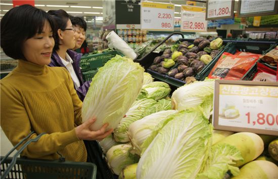 [포토]이마트 "월동배추 절반 가격에"