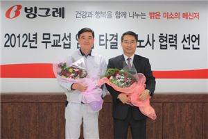빙그레, 창사 최초 임금협상 무교섭 타결
