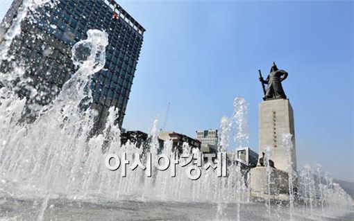 [포토] 더위 식히는 물줄기