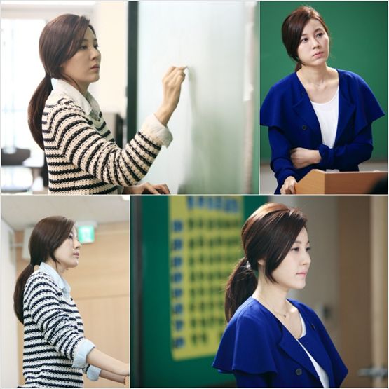 Kim Ha-neul on the drama's set [Hwa&Dam Pictures]