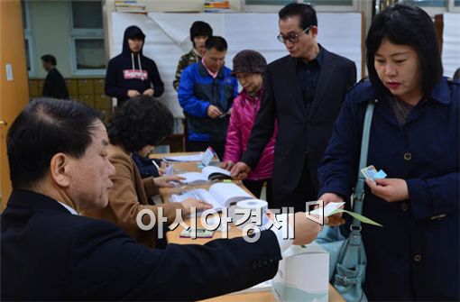[포토] 투표 참여하는 시민들