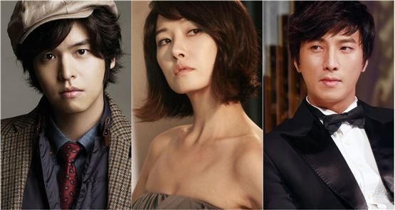 Cast of "I do, I do" (tentative title) Lee Jang-woo (left), Kim Suna (center) and Park Gun-hyung (right) [3HW]