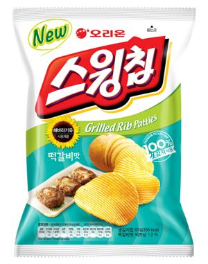 오리온, '스윙칩 떡갈비맛' 출시
