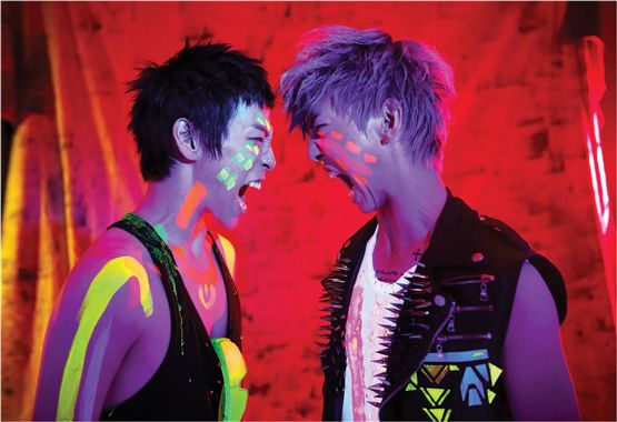 B.A.P members Him Chan and Bang Yong-guk [TS Entertainment]