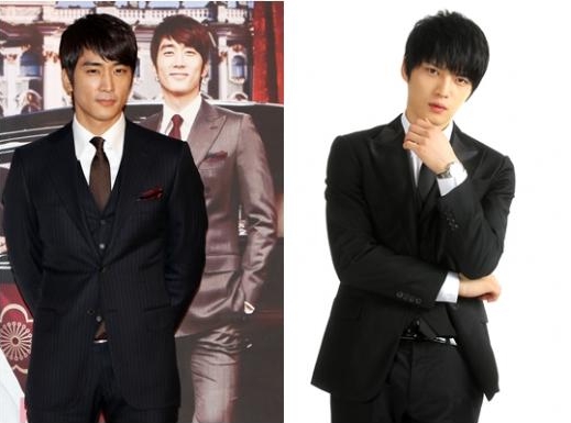 Song Seung-heon (left) and JYJ's Kim Jaejoong (right) [MBC]