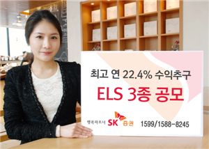 SK증권, 최고 연22.4% 수익추구 ELS 3종 공모