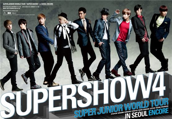 Poster of Super Junior's encore concert in Seoul [SM Entertainment]