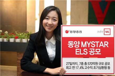 동양證, 최고 연 17.4% 조기상환형 등 ELS 7종 공모