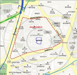 ‘북창 제1종지구단위계획 변경결정안’ 사업 위치도 / 서울시