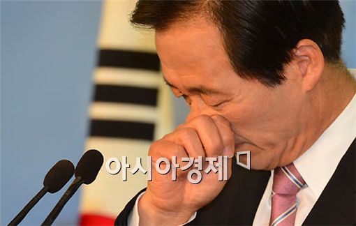 [포토] 긴장한 정몽준