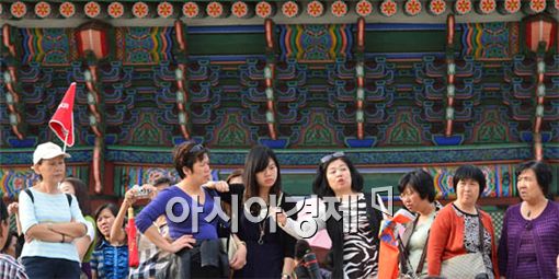 [포토] 고궁 관람하는 관광객들