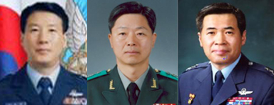 사진 왼쪽부터 최차규 공군차장, 장준규 육군특수전사령관, 이영만 합동참모본부 차장