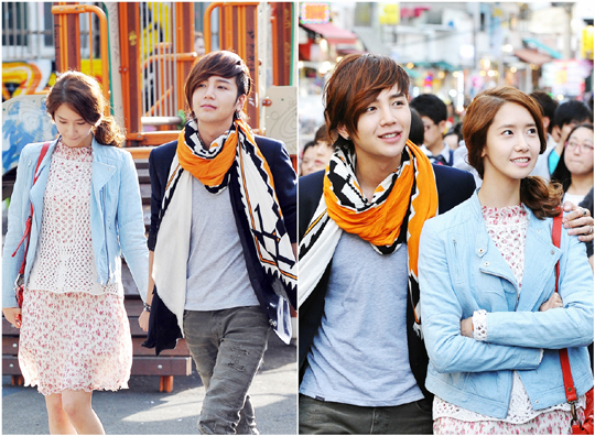 ▲ 장근석과 윤아의 길거리 데이트 모습(출처: KBS 홈페이지)