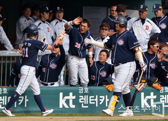 [포토] 두산 베어스 '재역전 성공!'