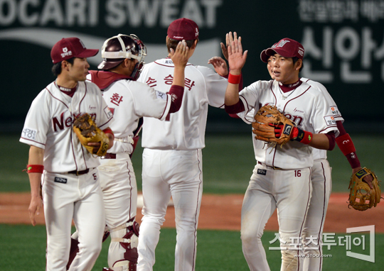 [포토] 넥센 히어로즈 '우리는 강하다'