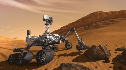 ◇나사가 공개한 화성 탐사로봇 호기심의 가상 활동 장면